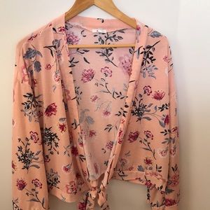 NWT Floral cardigan shawl